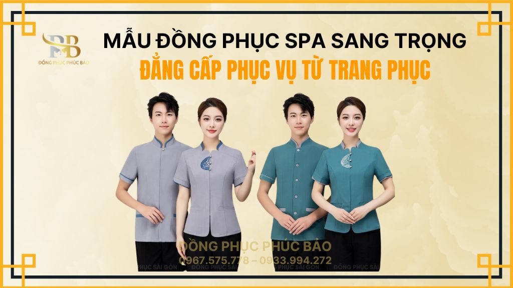 MẪU ĐỒNG PHỤC SPA SANG TRỌNG – ĐẲNG CẤP PHỤC VỤ TỪ TRANG PHỤC